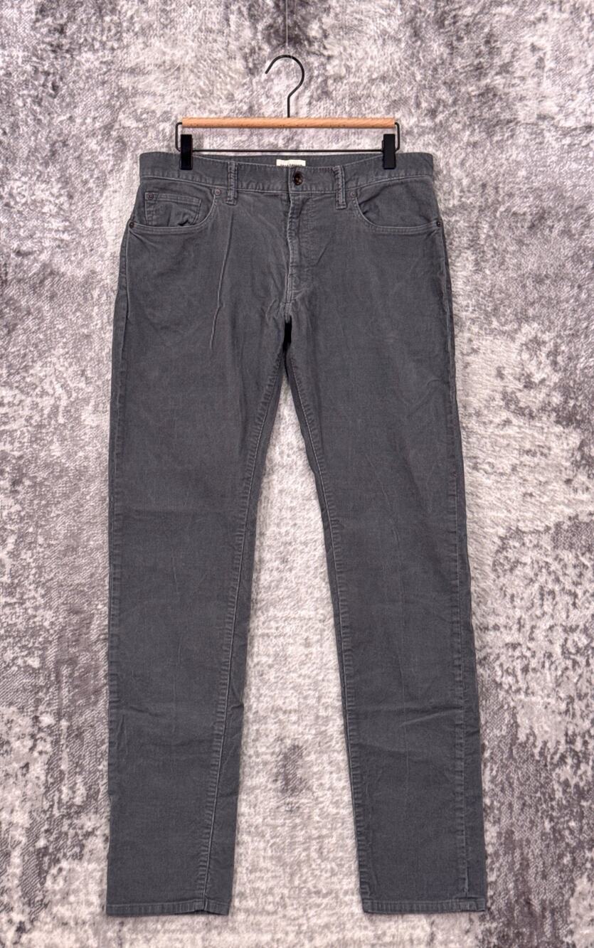 Todd Snyder Pants 32 x 34 Mens Slim Fit 5 Pocket Gray Corduroy